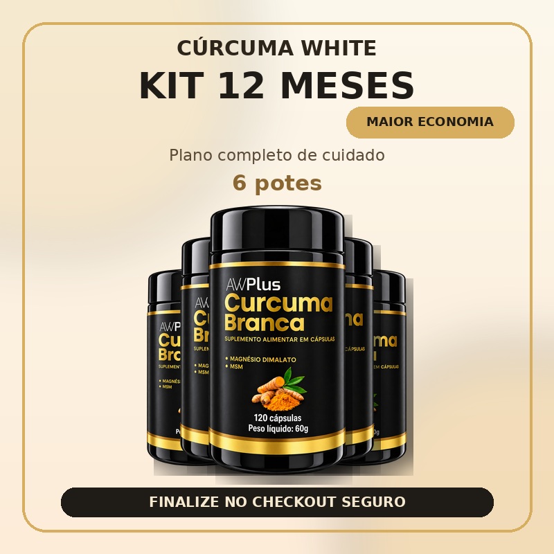 Oferta Cúrcuma White Kit 12 meses